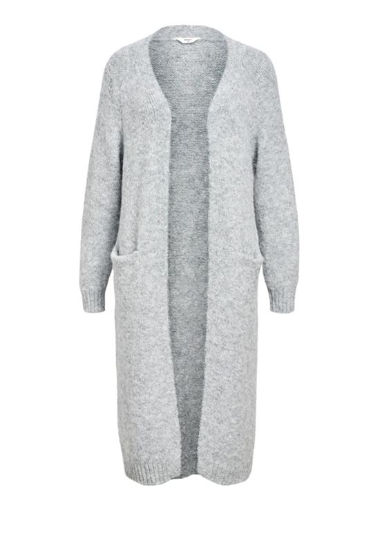 Tröjor/Koftor - Objmilu long cardigan – Medium grey